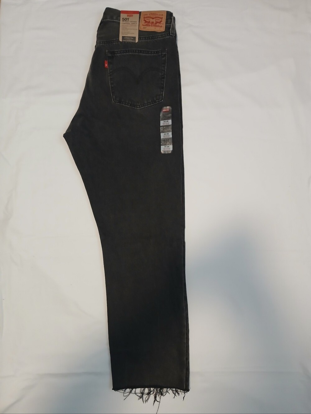 NWT Levi’s 501 Original Cropped Black Jeans Womens Size 32x28 High Rise Straight